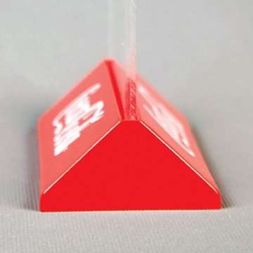 Pyramid Menu korthållare vertikal röd