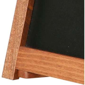 Griffeltavla bord med fötter, mörkt trä - A4 - 21,6x27,9cm
