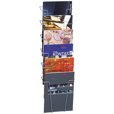 Broschyrhållare för vägg - 6xA4 - 21x29,7 cm