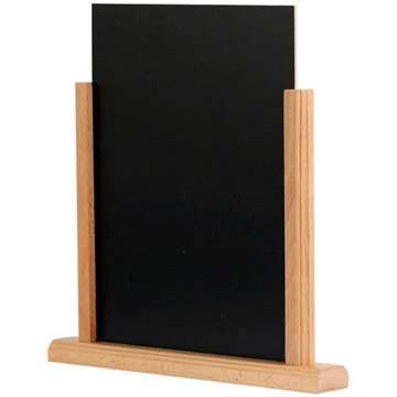 Griffeltavla bord svart i ljust trä, A5