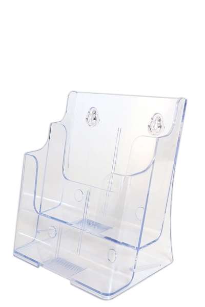 Kombi Broschyrhållare för bord & vägg - vertikal - 2x