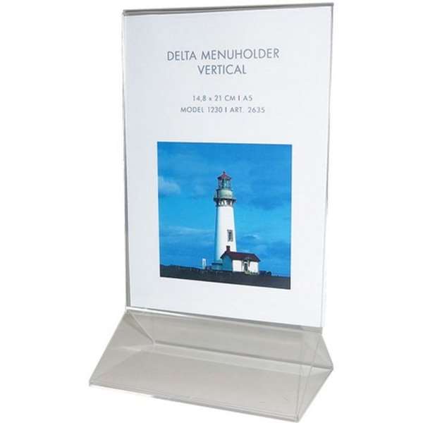 Delta Menu korthållare vertikal - A5 - 14,8x21 cm
