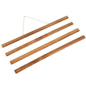 Träaffischhängare i mörk bok. affischtavla i trä, magnetisk - 40cm set