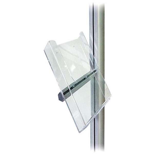 Multi Stander Broschyrhållare i akryl Med aluminiumfäste