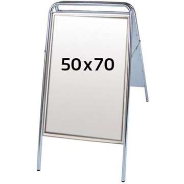 Expo Sign Standard Gatuställ - 50x70 cm - silver