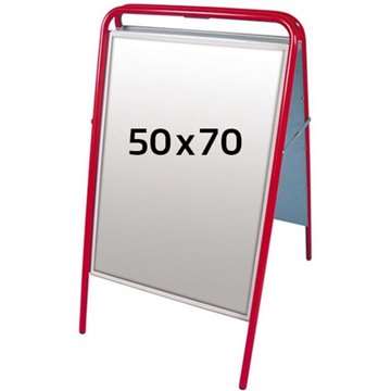 Expo Sign Standard Gatuställ - 50x70 cm - röd