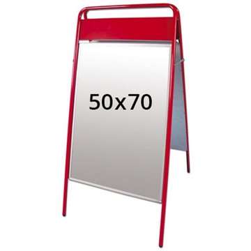 Expo Sign Gatuställ/Easy Sign Gatupratare - 50x70 cm - röd