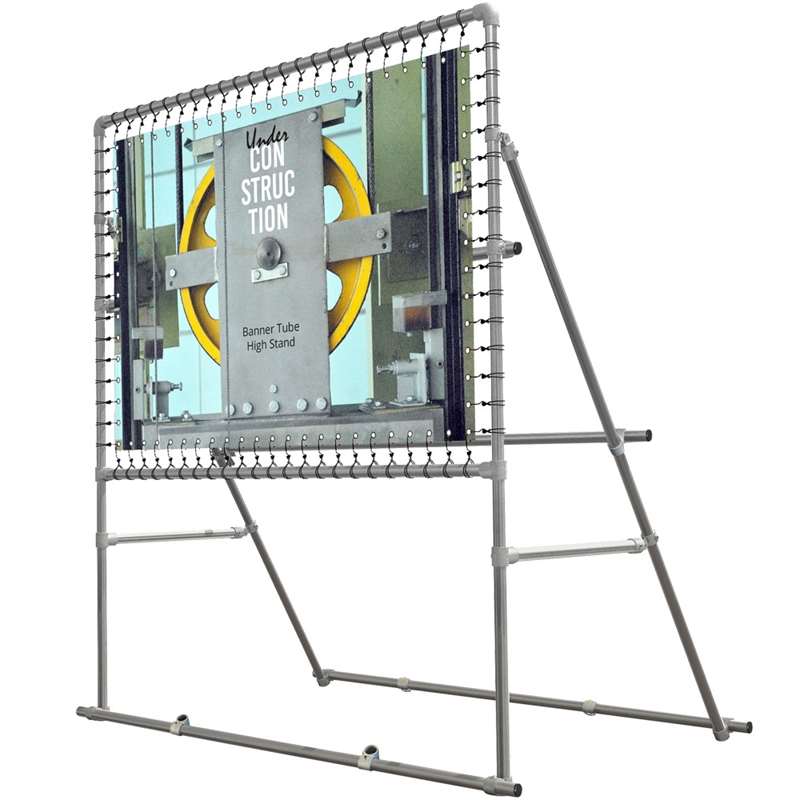 Banner Tube High Stand , fristående ram av aluminiumrör 0,3 mm / Ø 48 mm - 100 x 100 cm 