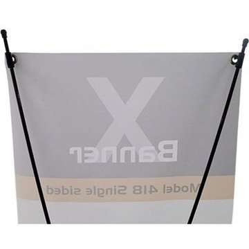 X-Banner 55x150cm utan banderoll och tryck - Svart
