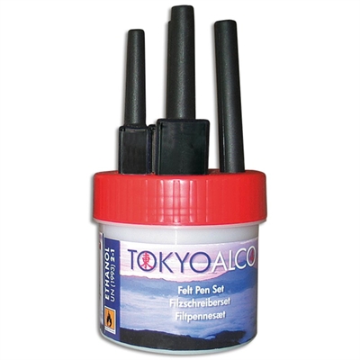 Tokyo Alco - 4 Filtpenna - Röd