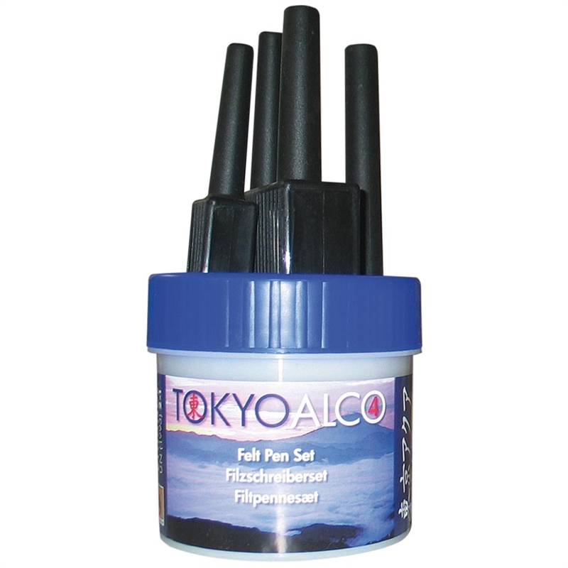 Tokyo Alco - 4 Filtpenna - Blå