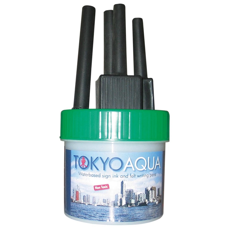 Tokyo Aqua - 4 filtpennset - Grön
