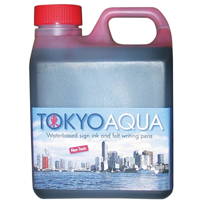 Tokyo Aqua Sign Ink - 1L Röd