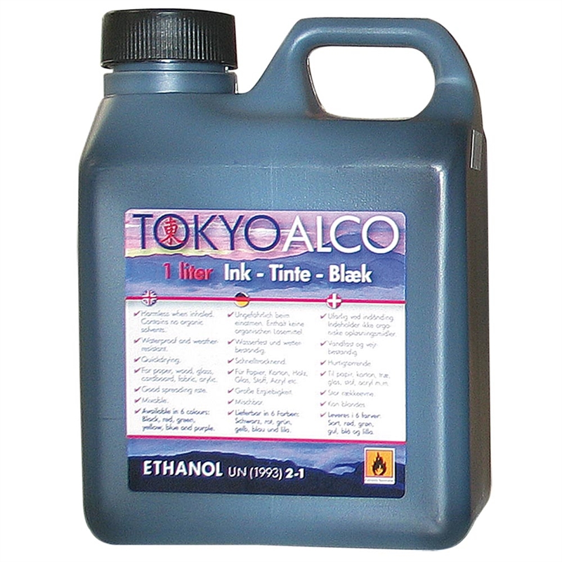 Tokyo Alco Sign Ink - 1L Svart