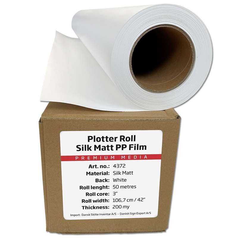 Plotterrulle Silk Matt PP-film