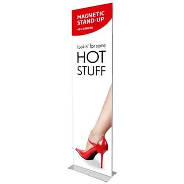 Magnetic stand -up silver