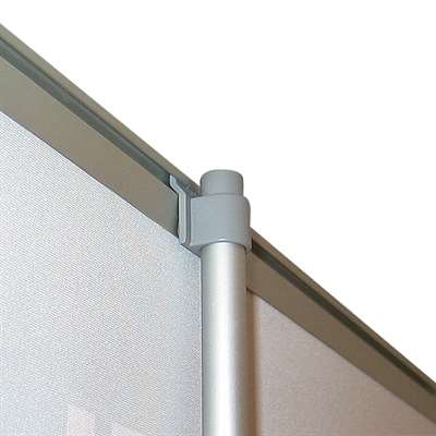 Basic Roll-up enkelsidig - 150x200 cm - silver - med banderoll och tryck