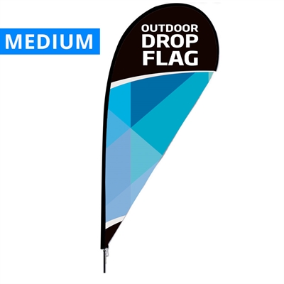 Beach Flagga, Outdoor Drop Flagga Medium