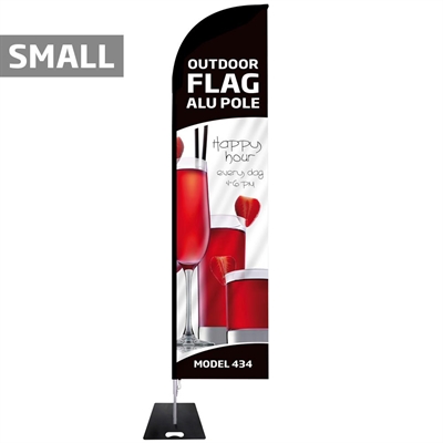 Beachflagga, utomhusbågflagga, fiskespö, liten (utan fot och flagga)