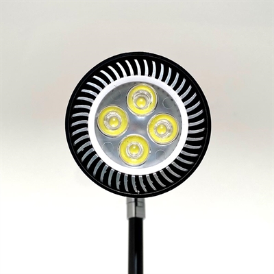 Spotlight 10W LED til Roll-Up - sort med sort ledning 