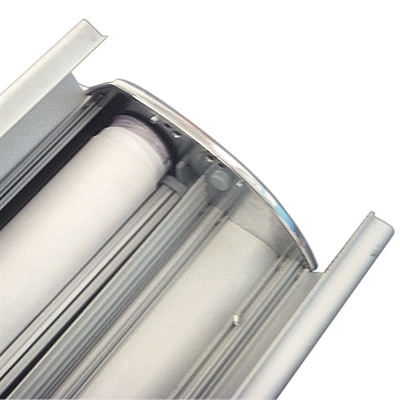 Lux Roll-up kassett, silver, enkelsidig, 56 x 230 cm