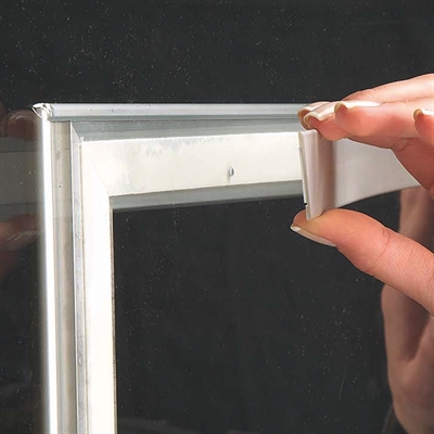Window Alu snäppram dubbelsidig - 32 mm - silver