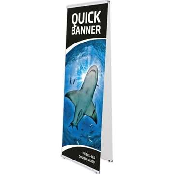 Quick Banner Dubbelsidig utan banderoll och tryck