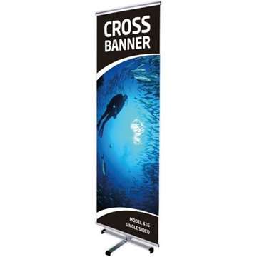 Cross Banner utan banderoll och tryck