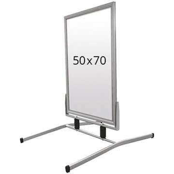 Wind-Line Basic Trottoarpratare - 50x70 cm - silver