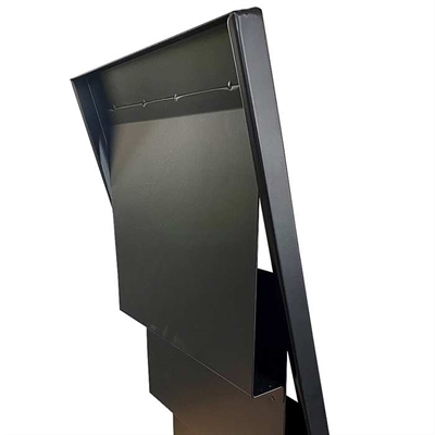Design Stand broschyrhållare i stål A4/M65 med 6/12 fickor, svart
