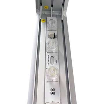 LED -Tex Light stand display dubbelsidig 100 x 200 cm