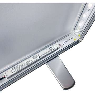 LED -Tex Light stand display dubbelsidig 100 x 200 cm