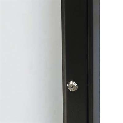Hängskåp magnetiskt med lås - 12xA4 - svart
