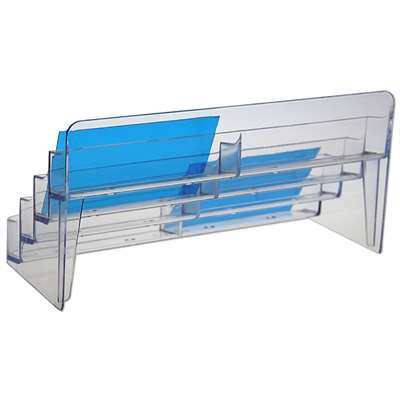 Visitkortshållare x 8, transparent akryl