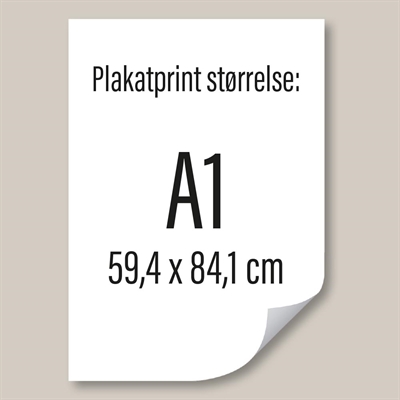 A1 - 59,4x84,1 cm Poster tryckt på PET Stayflat-film