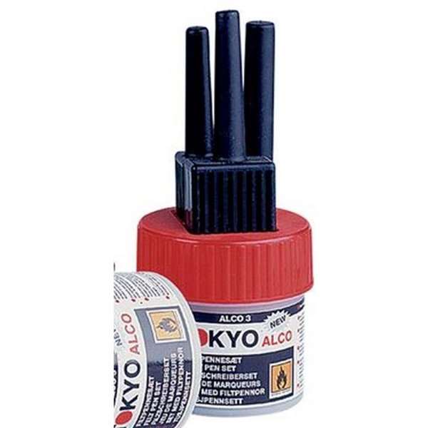 TOKYO ALCO 3 filtpennset rött