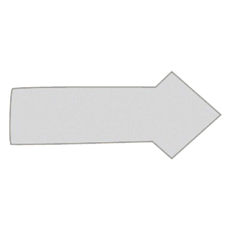 Magnet pil 1x2 cm (30 stk pr. ark)  - Grå