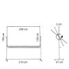 Svängtavla, whiteboard för intensiv användning på mobilt stativ - 8 storlekar - 120x200 cm #5
