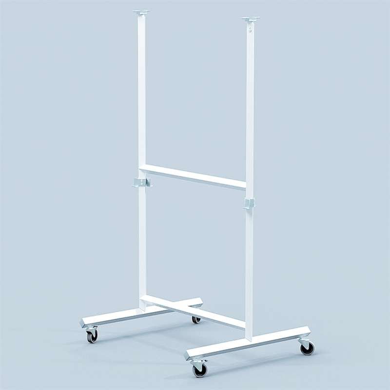 V&auml;ndbar whiteboardtavla p&aring; hjul, magnetisk, f&ouml;r intensiv anv&auml;ndning, 120 x 150 cm