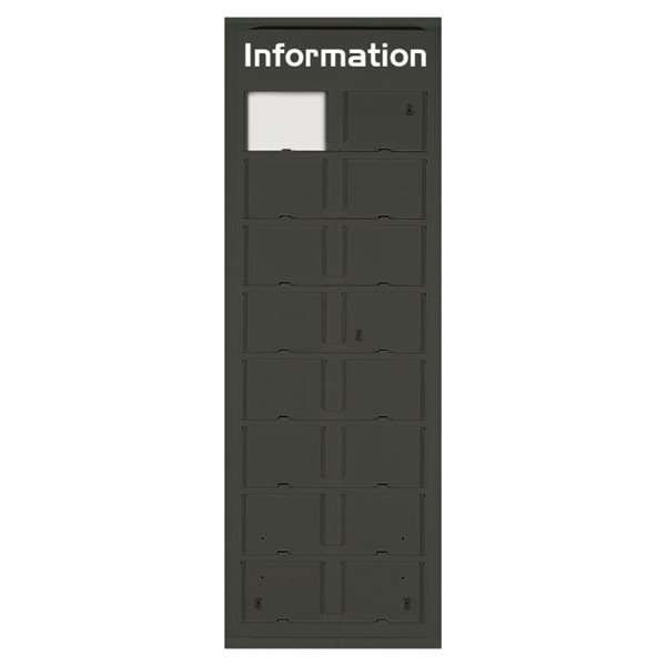 INFO MODUL 16xA6 - Kolgrå, RAL 7016