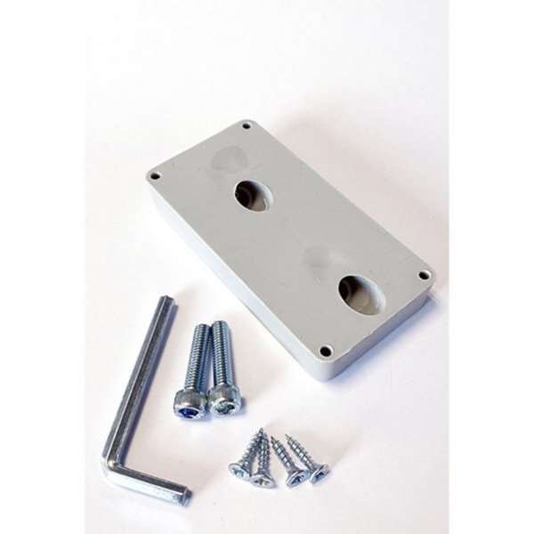 Fäste för horisontell A4-broschyrhållare på Expo Broschyrställ - grå