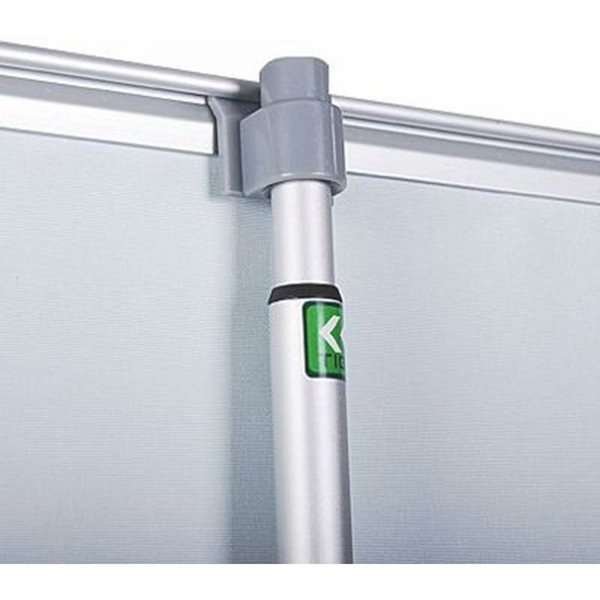 Lux Roll-up kassett, silver, enkelsidig, 56 x 230 cm