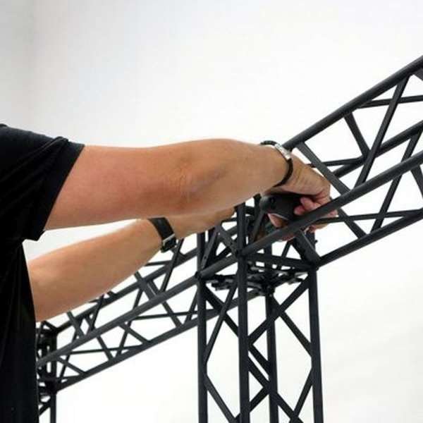 Crown Truss 15 Banner Wall - Svart