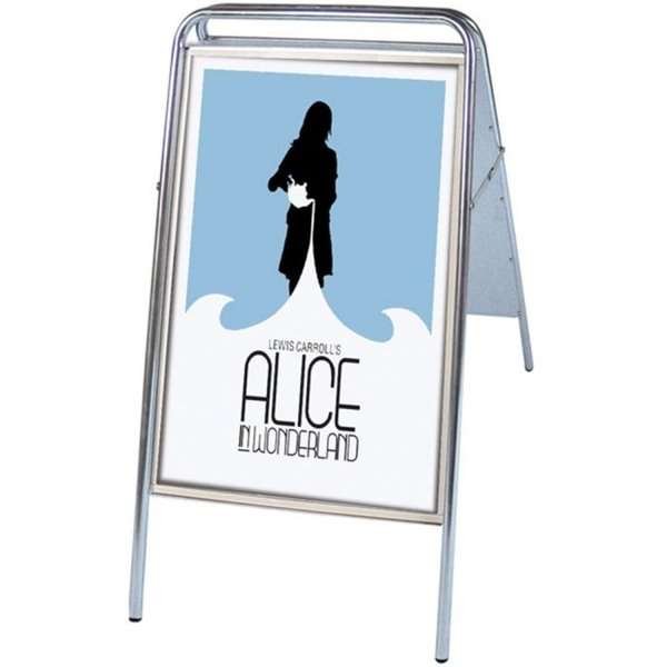 Expo Sign Standard Gatuställ - 50x70 cm - silver