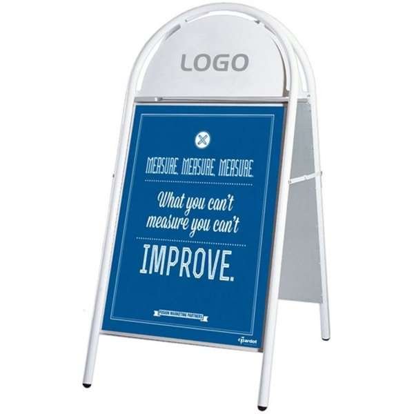 Expo Gotik Gatupratare/Top Sign Gatupratare - 70x100 cm - vit