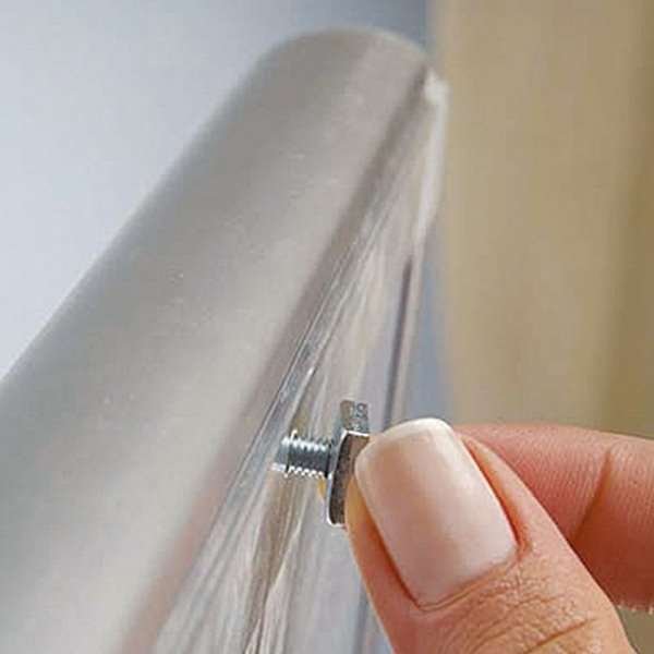 Handdesinfektionsställ med hylla och A4 snäppram