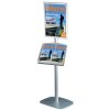 Mini Multistand 5 - Enkelsidig A2 snäppram + A3 Stålhylla #1