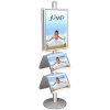 Multi Stand 4 - Dubbelsidig med 2 stålhyllor 25mm 2 x 50x70cm #2