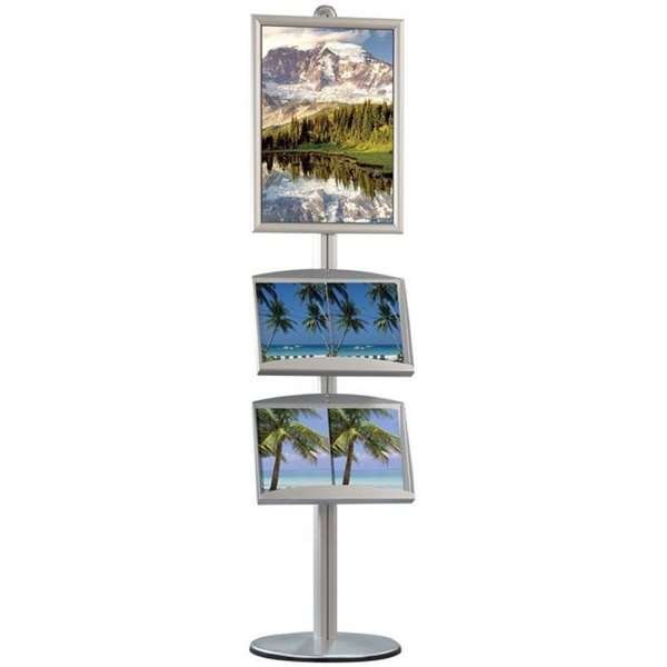 Multi Stand 3 - Enkelsidig med 2 akrylhyllor 25mm 1x50x70cm