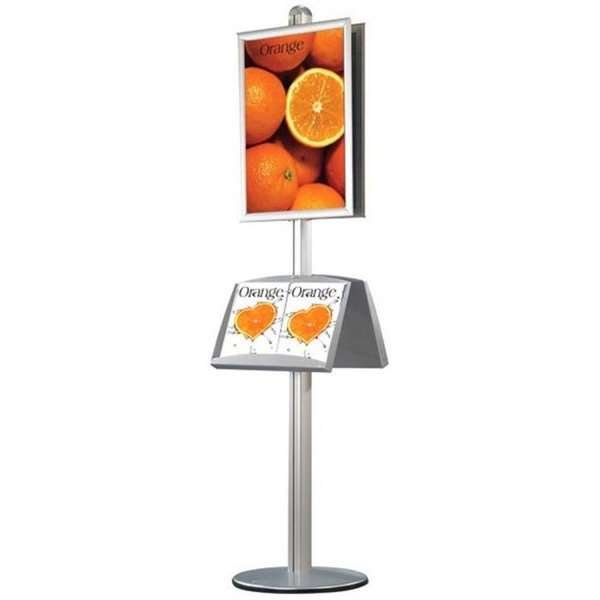 Multi Stander 2 - Dubbelsidig med akrylhylla 25mm 2x50x70cm